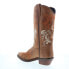 Фото #6 товара Sage 9072 Womens Brown Leather Slip On Cowboy Western Boots 7