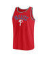 Фото #2 товара Men's Red Philadelphia Phillies Bet Tank Top