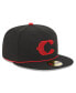 ფოტო #3 პროდუქტის Men's Black Cincinnati Reds 2023 City Connect 59FIFTY Fitted Hat