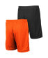 Фото #2 товара Men's Black, Orange Oklahoma State Cowboys Wiggum Reversible Shorts