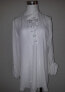 Status Chenault Women's Long Sleeve Roll Up Blouse Lace up Ivory L