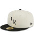 Фото #2 товара Men's Stone, Black Colorado Rockies Chrome 59FIFTY Fitted Hat