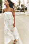 Фото #1 товара Платье jacquard с открытыми плечами ZARA