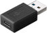 Wentronic USB 3.0 to USB-C SuperSpeed Adapter - Black - USB C - USB A - Black