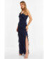 Women's Chiffon Ruffle Maxi Dress