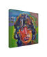 Фото #2 товара Howie Green 'Mick Jagger Portrait' Canvas Art - 24" x 24"