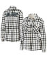 ფოტო #1 პროდუქტის Women's Oatmeal San Jose Sharks Plaid Button-Up Shirt Jacket