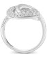 ფოტო #3 პროდუქტის EFFY® Diamond Sculptural Ring (1-1/6 ct. t.w.) in 14k White Gold