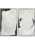 Фото #1 товара Canvas Abstract Framed Wall Art with Black Frame Set of 2, 29.50" x 39.50"