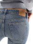 Weekday Nova low waist slim bootcut jeans in trove blue