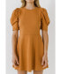 ფოტო #2 პროდუქტის Women's Short Puff Sleeve Mini Dress