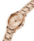 ფოტო #3 პროდუქტის Women's Three-Hand Rose Gold-Tone Stainless Steel Watch 28mm
