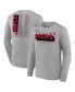 Фото #1 товара Men's Heather Charcoal San Francisco 49ers Super Bowl LVIII Roster Long Sleeve T-shirt