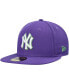Фото #4 товара Men's Purple New York Yankees Lime Side Patch 59FIFTY Fitted Hat