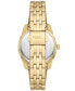 ფოტო #3 პროდუქტის Women's Scarlette Three-Hand Date Gold-Tone Stainless Steel Watch 32mm