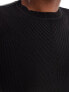 Фото #7 товара In The Style crew neck long sleeve knitted bodysuit in black