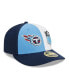 ფოტო #1 პროდუქტის Men's Light Blue, Navy Tennessee Titans 2023 Sideline Low Profile 59FIFTY Fitted Hat