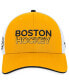 Фото #4 товара Branded Men's Gold Boston Bruins Alternate Authentic Pro Trucker Adjustable Hat
