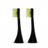 Spare heads for ToothWave Soft Small toothbrush Black 2 pcs