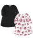 Фото #1 товара Toddler Girls Cotton Dresses, Burgundy Rose