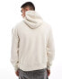 Bershka basic hoodie in beige