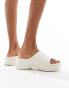 Фото #4 товара Stradivarius platform slipper in white