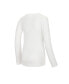 Women's White, Navy Auburn Tigers Long Sleeve V-Neck T-shirt and Gauge Pants Sleep Set