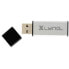 Xlyne ALU - 8 GB - USB Type-A - 2.0 - 8 MB/s - Cap - Black - Silver