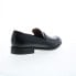 Фото #8 товара Bruno Magli Arezzo AREZZO1 Mens Black Leather Loafers & Slip Ons Penny Shoes 13