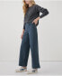 ფოტო #3 პროდუქტის Women's Organic Cotton Stretch Twill Denim Wide Leg Pant