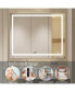 Фото #3 товара LED Bathroom Mirror 48 X 36 Inch With Lights, Anti-Fog & Dimming LED Bathroom Vanity Mirror