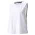 Puma Forever Luxe Muscle Crew Neck Tank Top Womens White Casual Athletic 520938