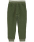 Фото #9 товара Toddler Solid Cotton Blend Pants - Green 5T