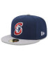 Фото #2 товара Men's Blue Somerset Patriots Authentic Collection Alternate Logo 59FIFTY Fitted Hat