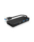 ICY BOX & Kartenleser USB 3.0 Type-C IB-HUB1423CR-U3 - Hub - 5 Gbps