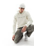 Фото #1 товара Tommy Jeans regular linear logo hoodie in beige