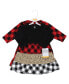ფოტო #2 პროდუქტის Little Girls Cotton Dresses, Buffalo Plaid Leopard