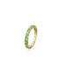 Crystal Round Cut Green Matrix Ring
