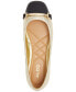 ფოტო #9 პროდუქტის Women's Leanne Quilted Hardware Slip-On Ballerina Flats