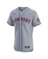 Men's Gray New York Mets Road Vapor Premier Elite Patch Jersey