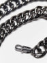 Фото #5 товара WFTW pop punk multi star chain in gunmetal