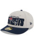 Фото #4 товара Men's Stone, Navy New England Patriots 2023 NFL Draft Low Profile 59FIFTY Fitted Hat
