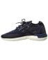 Tod’S Knit & Leather Sneaker Men's Blue 9.5