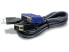 TRENDnet 2.8m USB/VGA KVM - 2.8 m - Black - 2x HD15 M - USB 1.1 M