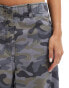 COLLUSION pull on adjustable waist baggy skate pant in camo