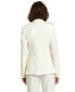 ფოტო #2 პროდუქტის Women's Classic Flower Detail Crepe Blazer Jacket