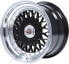 R-Style Wheels RS01 black horn polished 8x15 ET25 - LK4/100 ML73.1