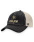 Фото #1 товара Men's Black, Natural Colorado Buffaloes Boulder Trucker Adjustable Hat
