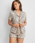 Фото #3 товара Women's 2-Pc. Short-Sleeve Notched-Collar Pajama Set XS-3X, Created for Macy's
