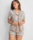 ფოტო #3 პროდუქტის Women's 2-Pc. Short-Sleeve Notched-Collar Pajama Set XS-3X, Created for Macy's